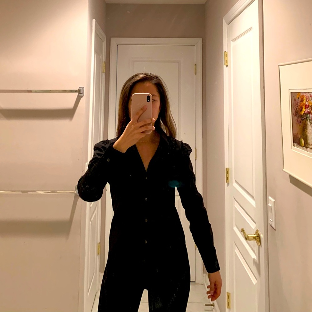 Theory Black Blouse